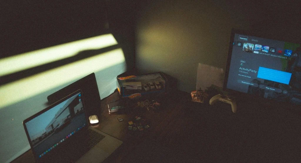 gaming setup with stable settings