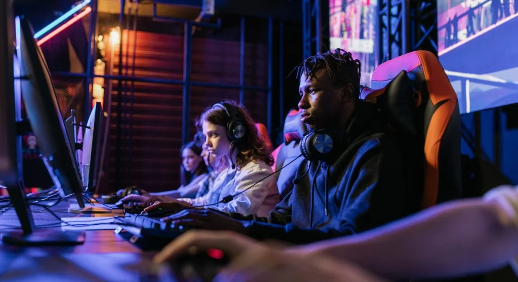 Esports tournament matches show competitive gameplay
