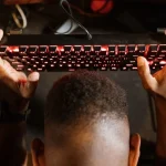 person playing games without improvement