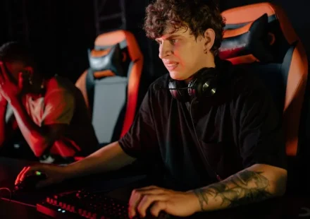 gamer with skills and strategy