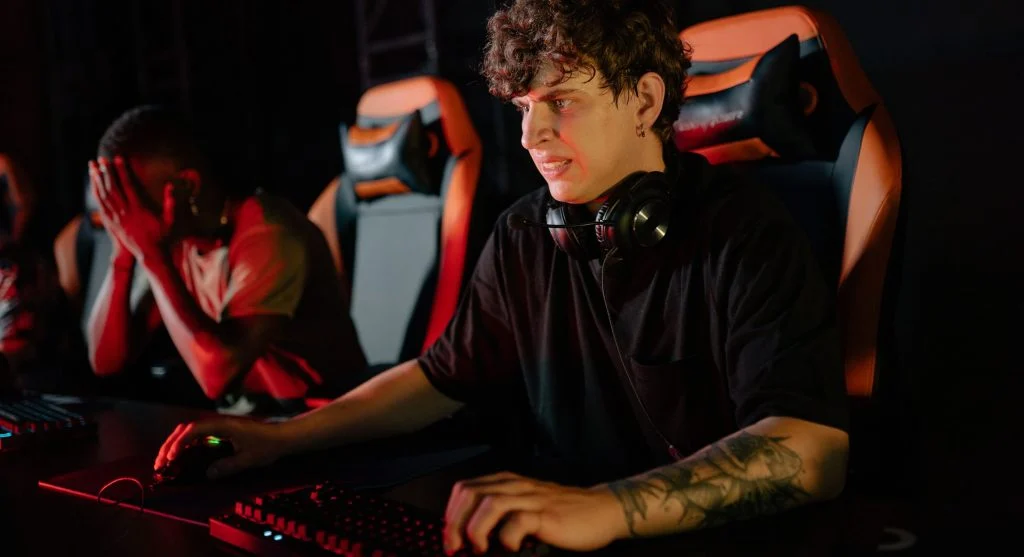gamer with skills and strategy