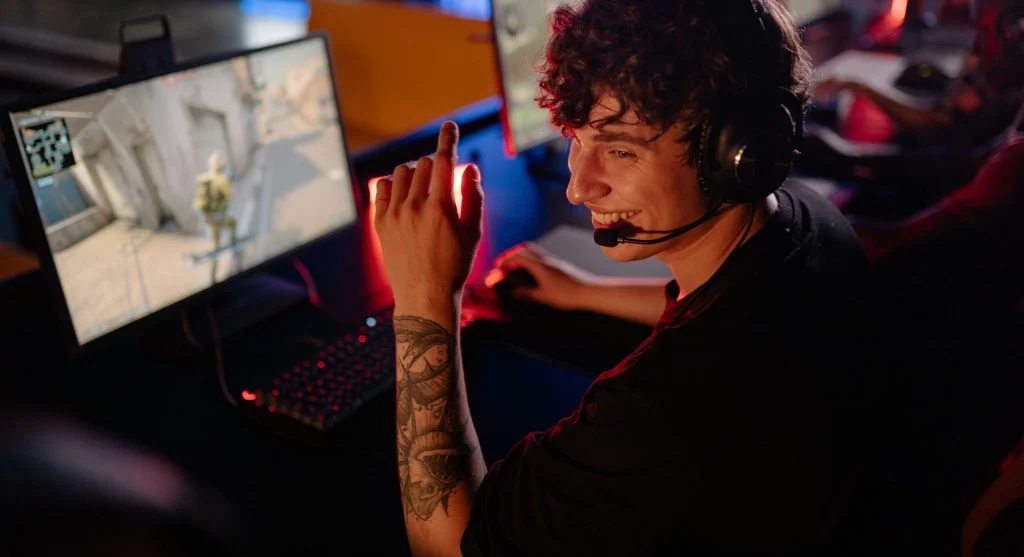 Slower reactions caused by loss of focus in gaming